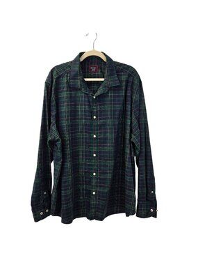 UNTUCKit Langon Tartan Plaid Wrinkle-Free Button Down Shirt Size XXXL